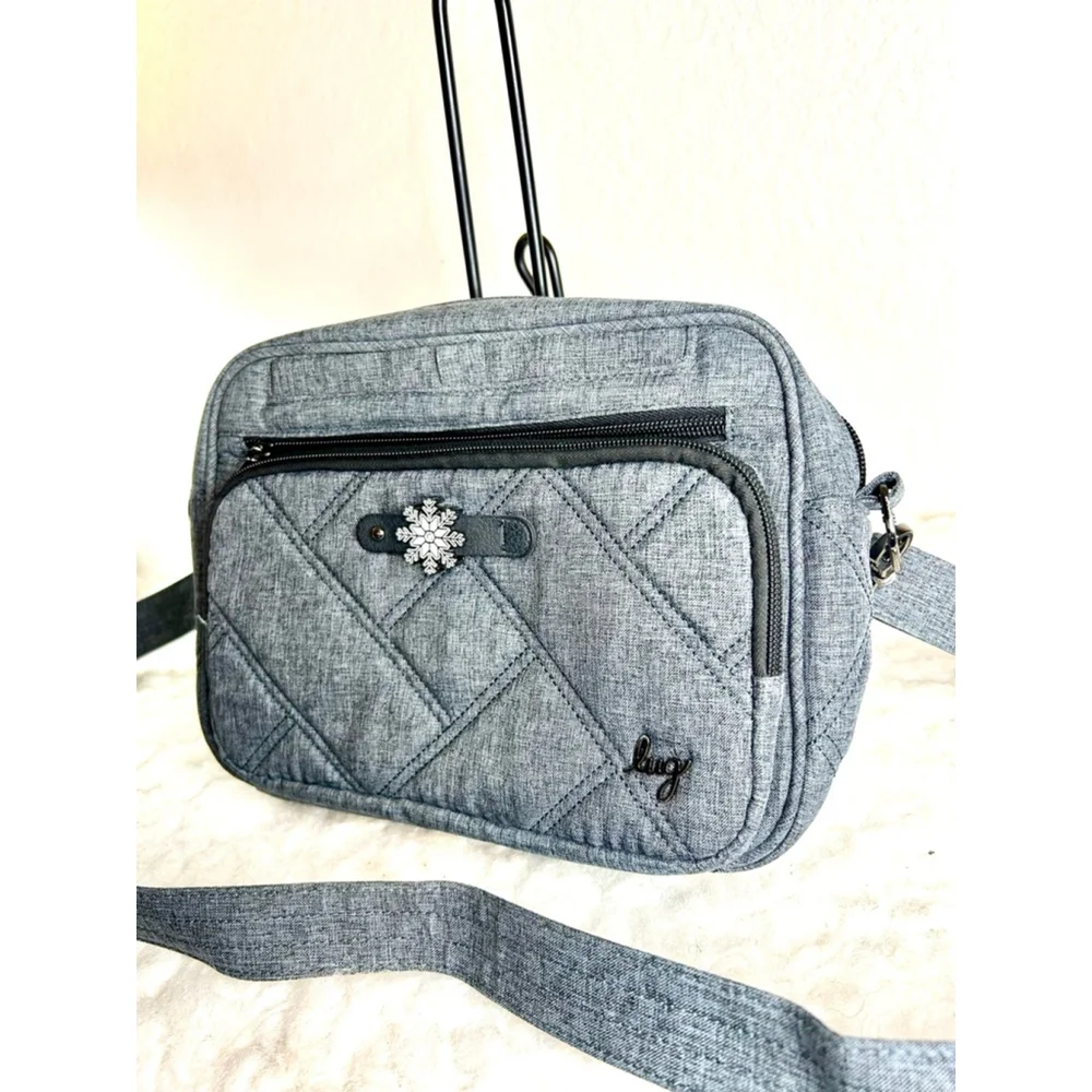 Lug Carousel XL 2 Crossbody Bag in Heather Grey
